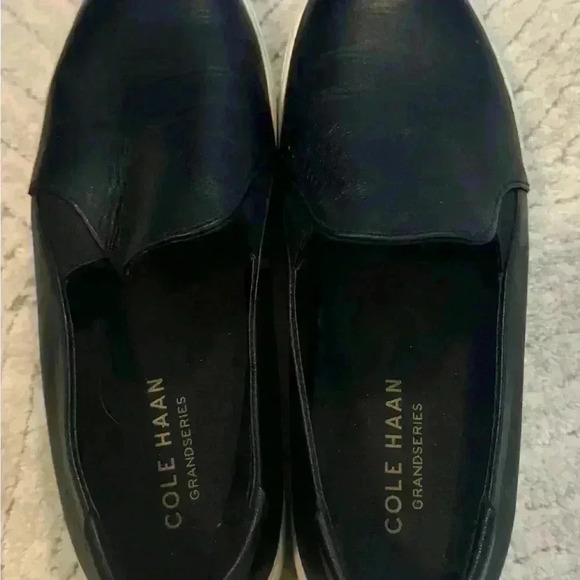 Cole Haan black leather slip ons - Picture 2 of 8
